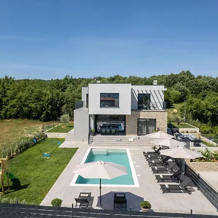Ani For 8 People Near Labin Rabac With Private Pool And Children Playground Vila Potpican