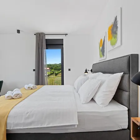 Ani For 8 People Near Labin Rabac With Private Pool And Children Playground Potpićan