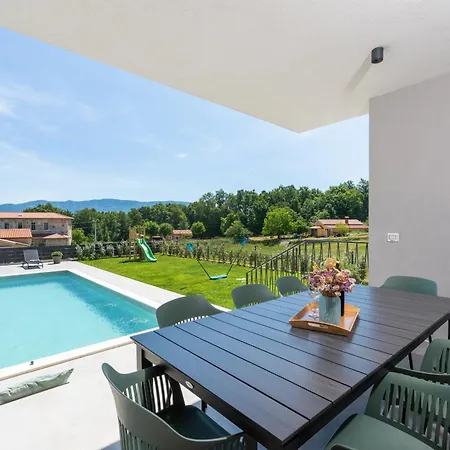Ani For 8 People Near Labin Rabac With Private Pool And Children Playground * Potpićan